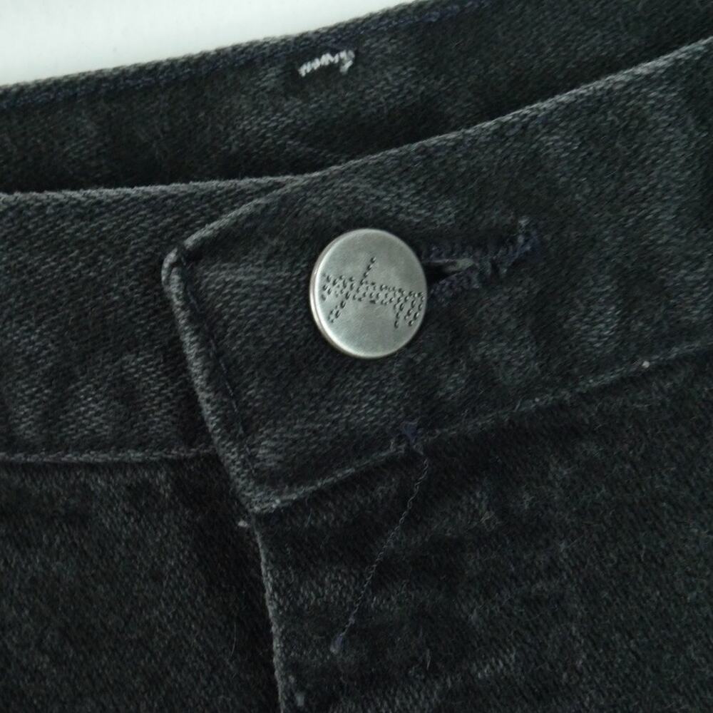 Vintage Wrangler Black Denim Cutoff Shorts Distressed Bareback Western 29" USA - Picture 4 of 8